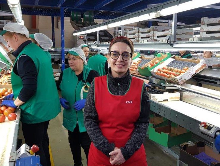 Natalia Gerasimova en su puesto de trabajo de CASI.