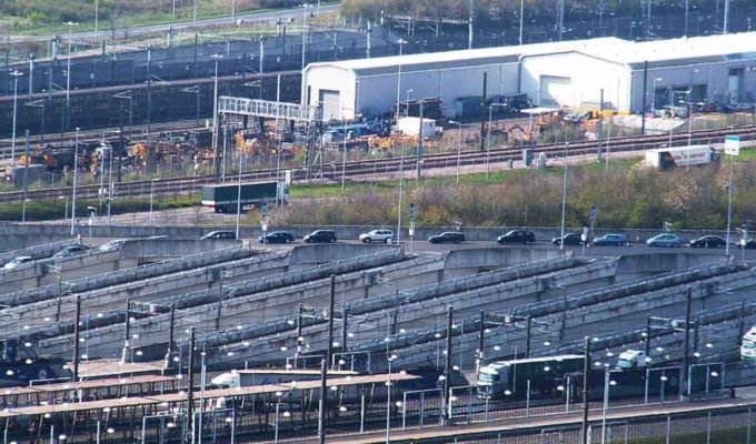 Eurotunel en Dover.