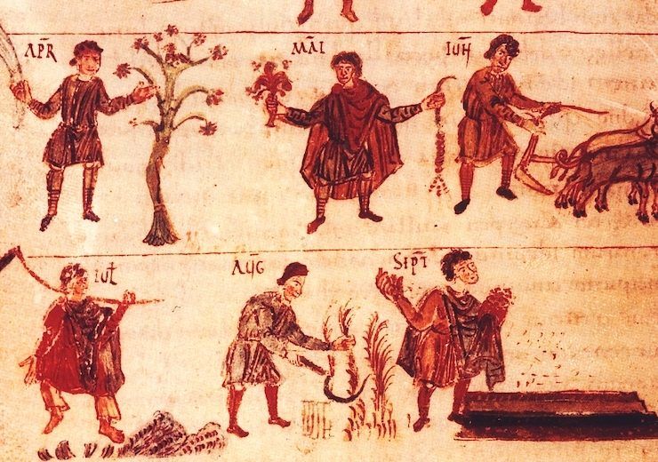 Labores agrícolas Salzsburgo Siglo IX