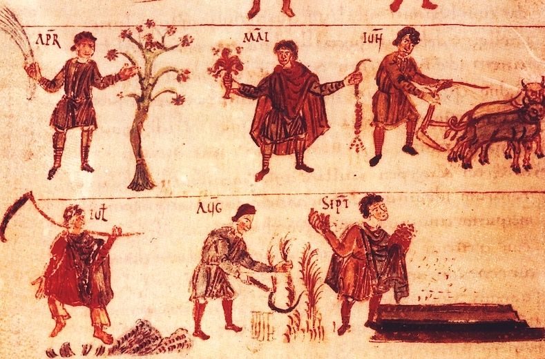 Labores agrícolas Salzsburgo Siglo IX