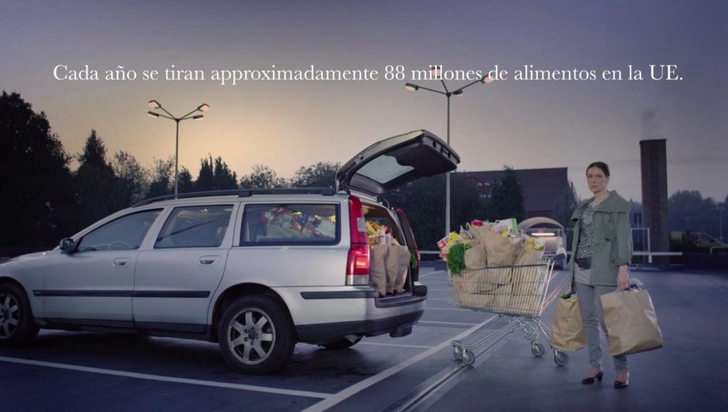 Imagen del video de la campaña contra el desperdicio de alimentos en Europa.