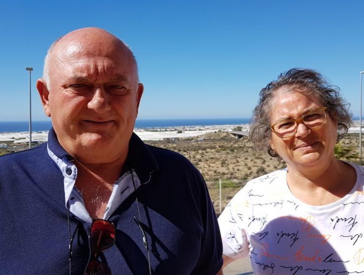 Alfredo Calabria y Nelly Rodríguez, agricultores del Grupo Agroponiente.