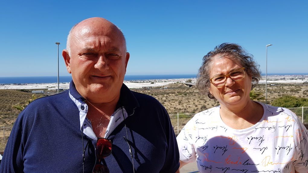 Alfredo Calabria y Nelly Rodríguez, agricultores del Grupo Agroponiente.