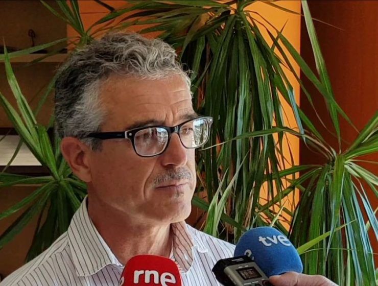 Juan Colomina en declaraciones a RTVE y RNE.