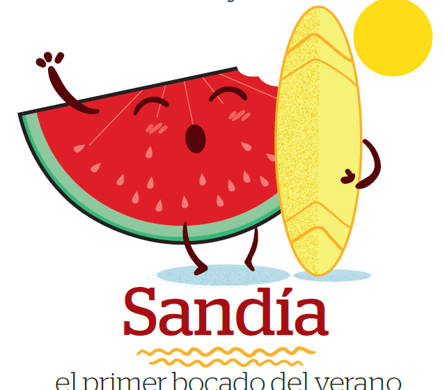 Sandía el primer bocado del verano.