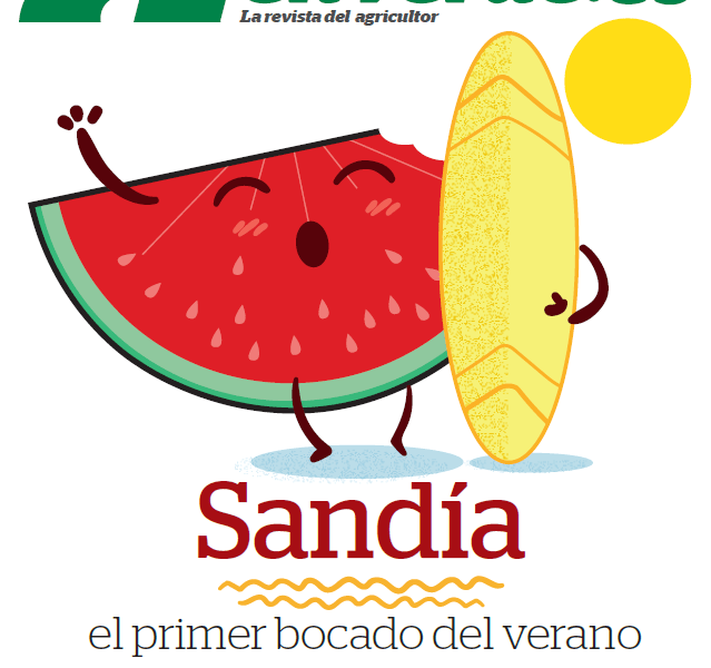 Sandía el primer bocado del verano.