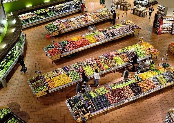 supermercado frutas y hortalizas