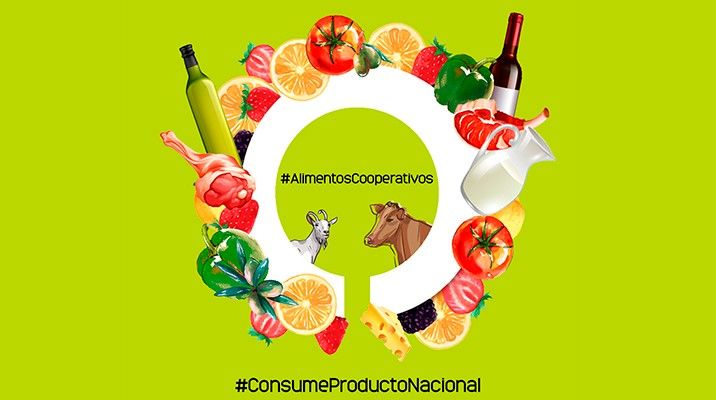 Cartel alusivo al consumo de producto nacional cooperativo.