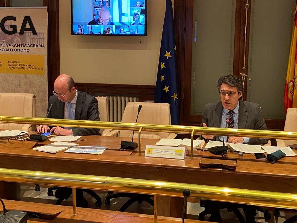 Fernando Miranda en videoconferencia con comunicades autónomas.
