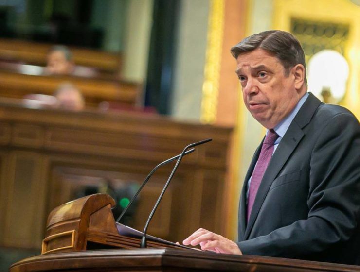 Luis Planas en su intervención en el Congreso de los Diputados.