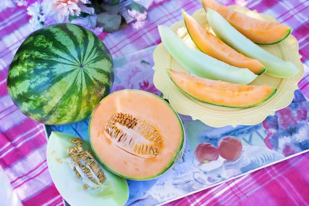 sandía y melón