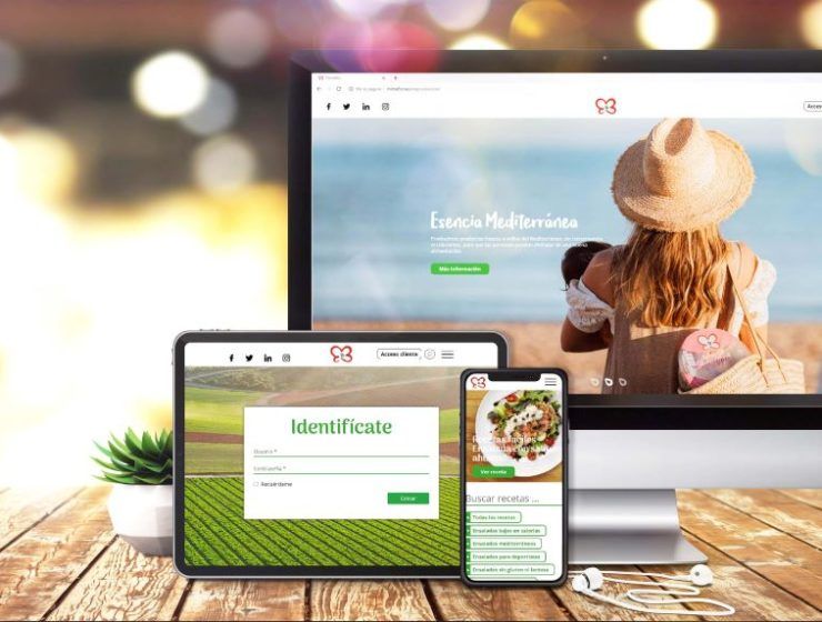 Aspecto nueva web de Primaflor.