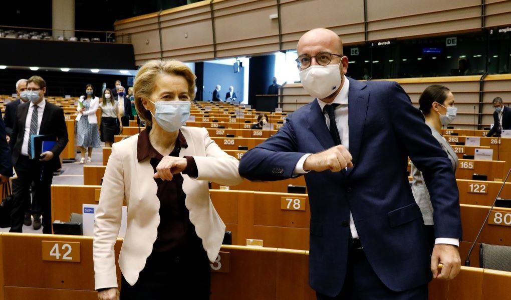 Ursula von Leyen y Charles Michel, Presidente del Consejo Europeo. FOTO: Unión Europea.