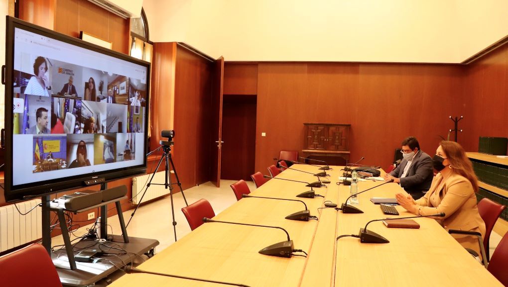 Carmen Crespo en videoconferencia del consejo consultivo agricultura