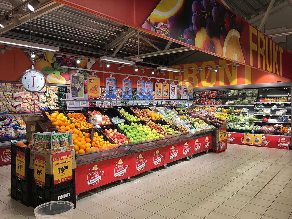 supermarket frutas y hortalizas