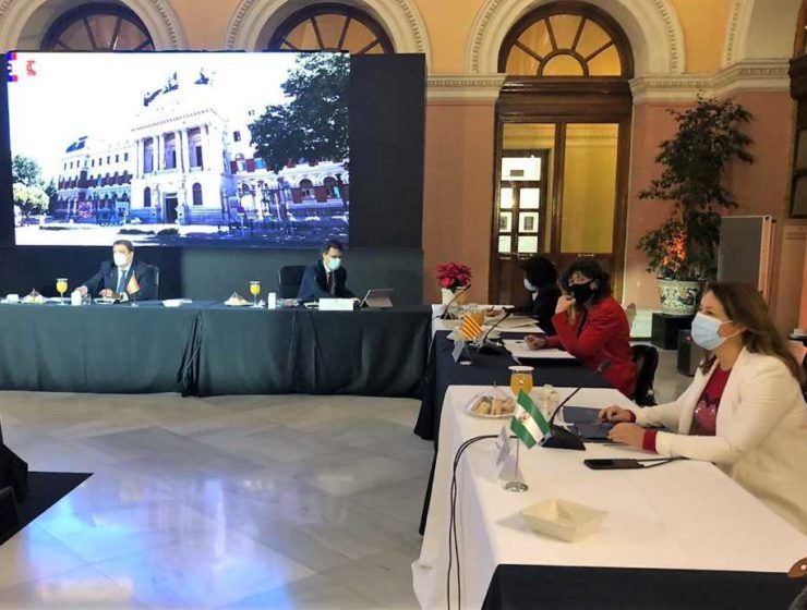 Carmen Crespo en la reunión del Consejo Consultivo.