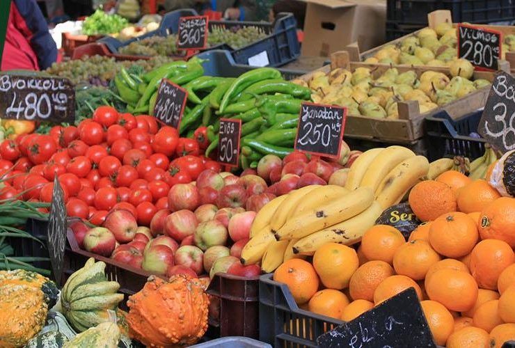 frutas y verduras en Budapest