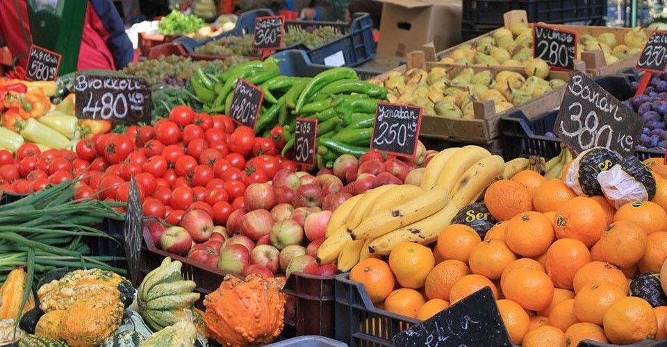 frutas y verduras en Budapest