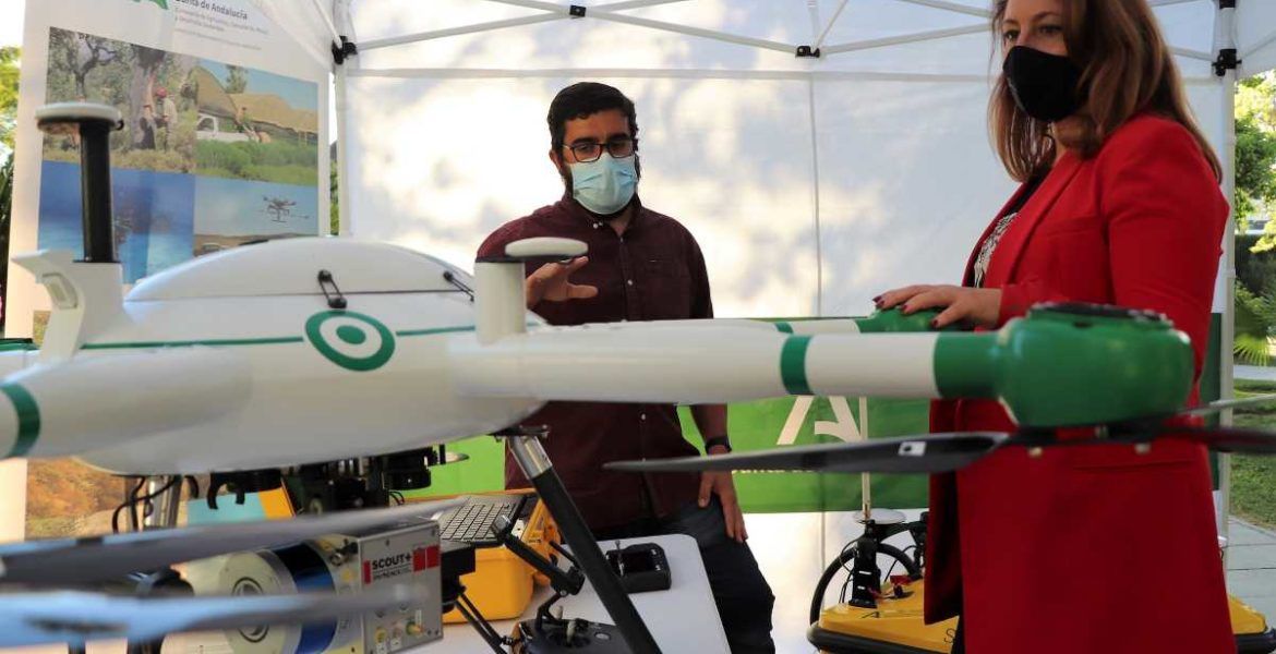 Consejera Agricultura dron