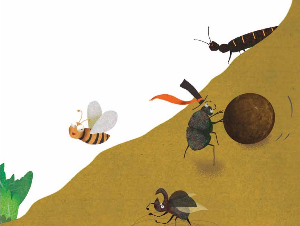 ilustración cuento insectos