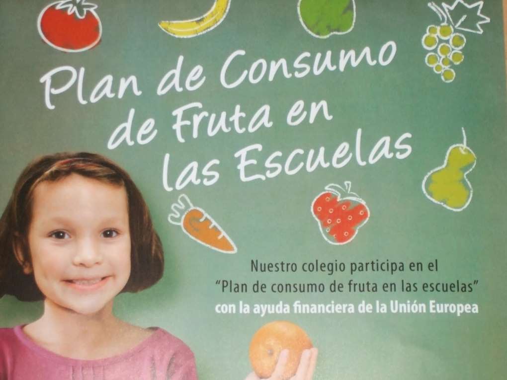 fruta en la escuela