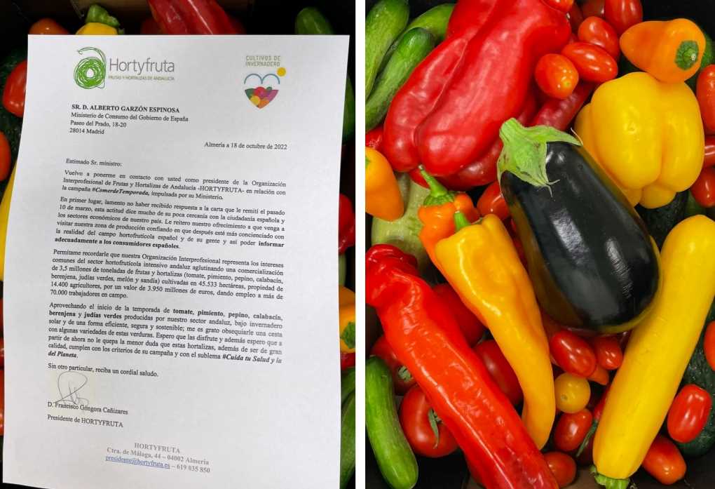carta de Hortyfruta al ministerio