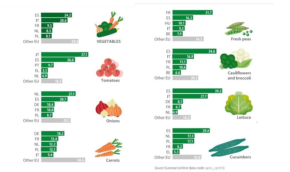 producción vegetales ue