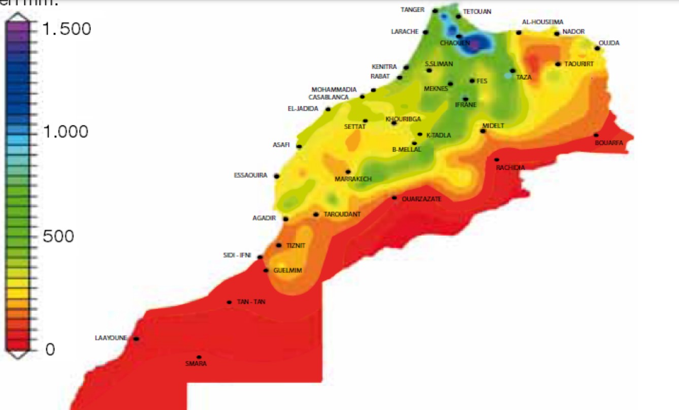 Lluvia en Marruecos