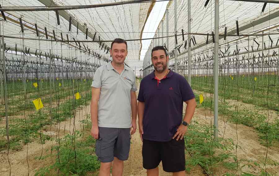 las hortichuelas técnico y agricultor