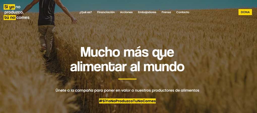 Si yo no produzco, tú no comes