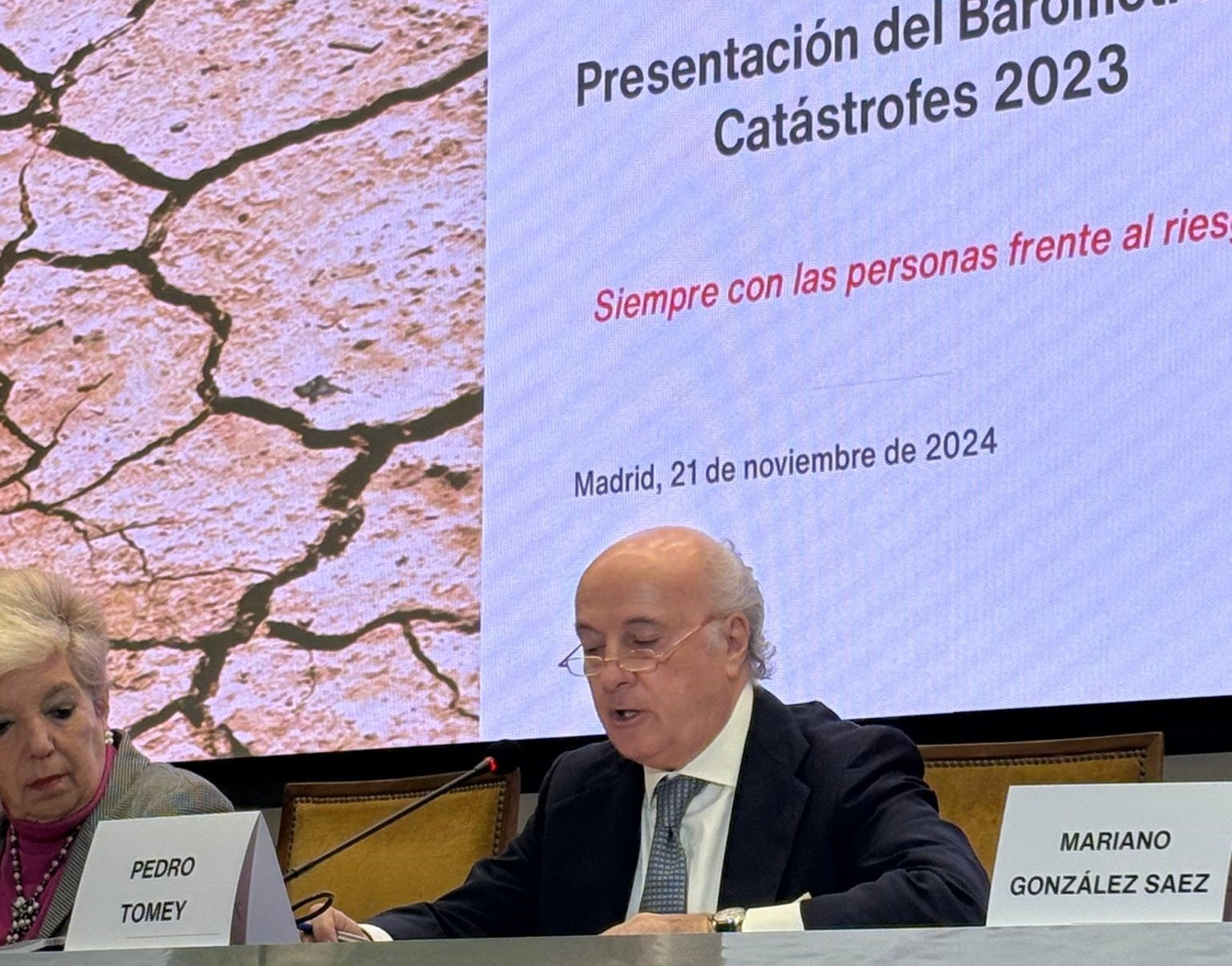 Pedro Tomey, Presidente del Observatorio de Catástrofes
