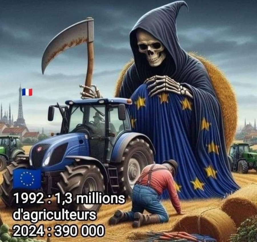 cartel de la protesta en Francia