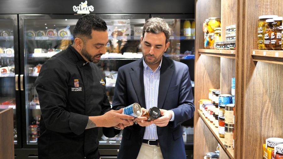 Luis Arango y Carlos Sánchez en el Espacio Gourmet Sabores Almería