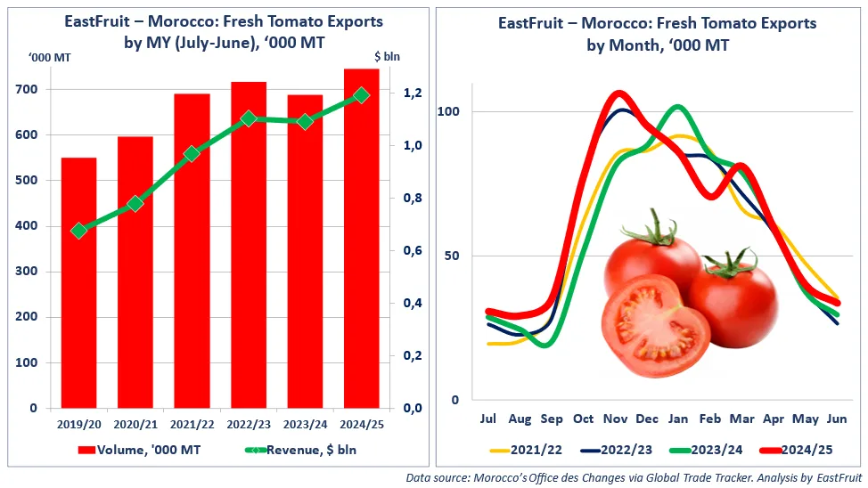 exportaciones de tomate Marruecos