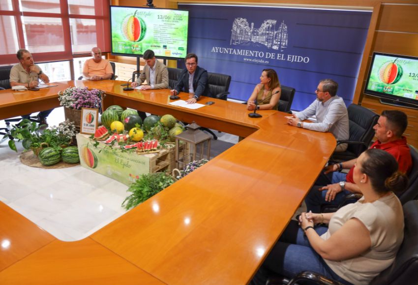 presentación de melón y sandía