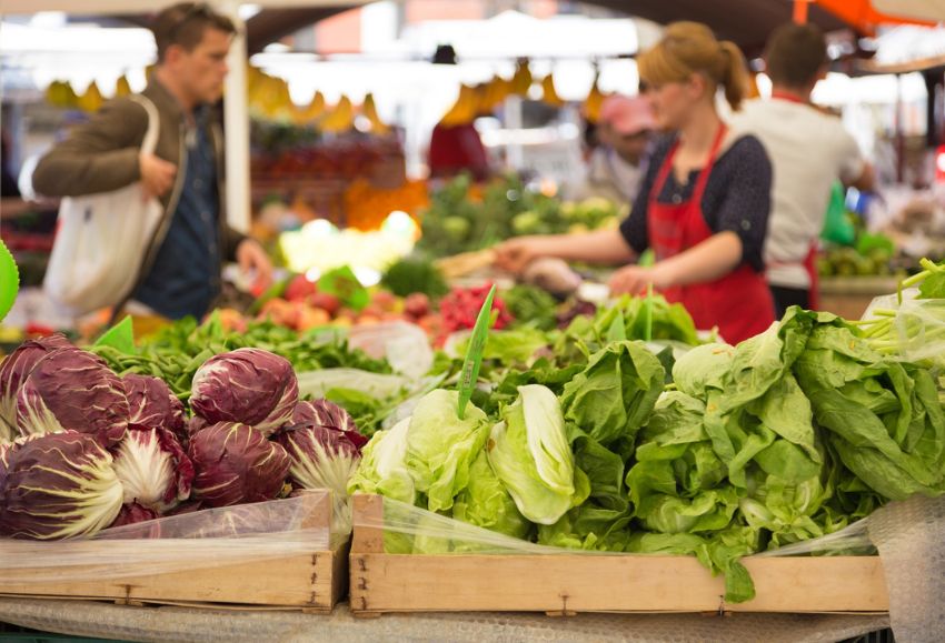 mercado verduras